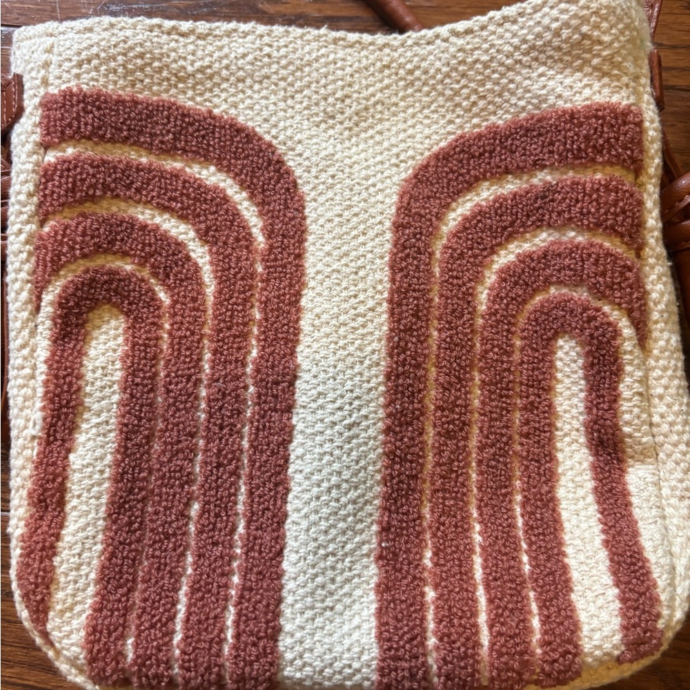 Universal Thread Cream Brown Maroon Embroidered R… - image 4